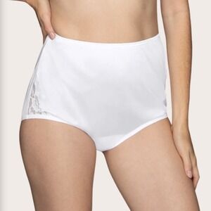 Vanity Fair Perfectly Yours Lace Nouveau Full Brief 3 Pack White Size 3XL  NWT